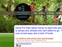 Tablet Screenshot of kampforkids.org